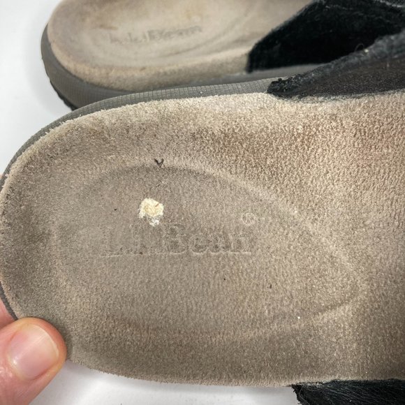 L. L. Bean Black Slide On Sandals 6.5 - Picture 7 of 11